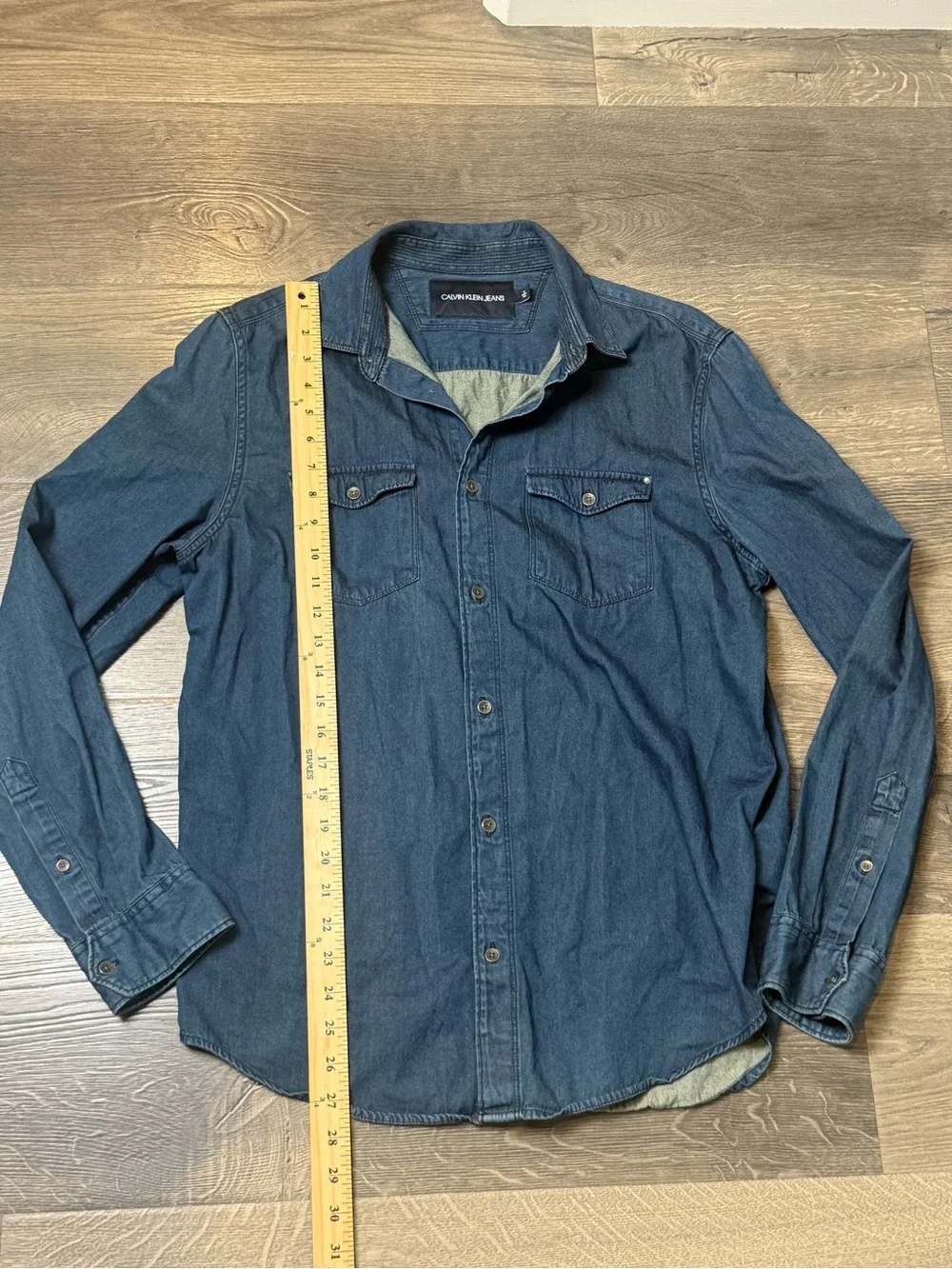 Calvin Klein Denim Button-Up Shirt